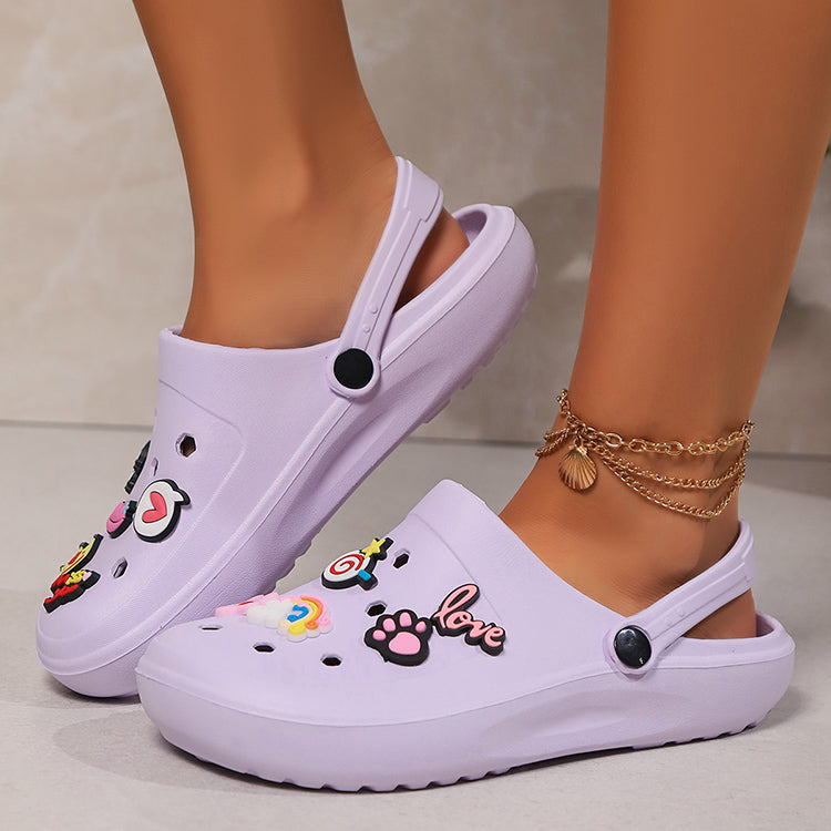 Purple Crocs