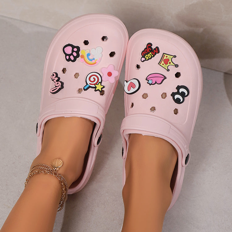 Pink Crocs
