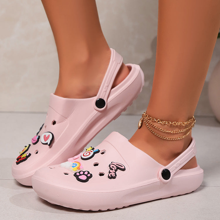 Pink Crocs
