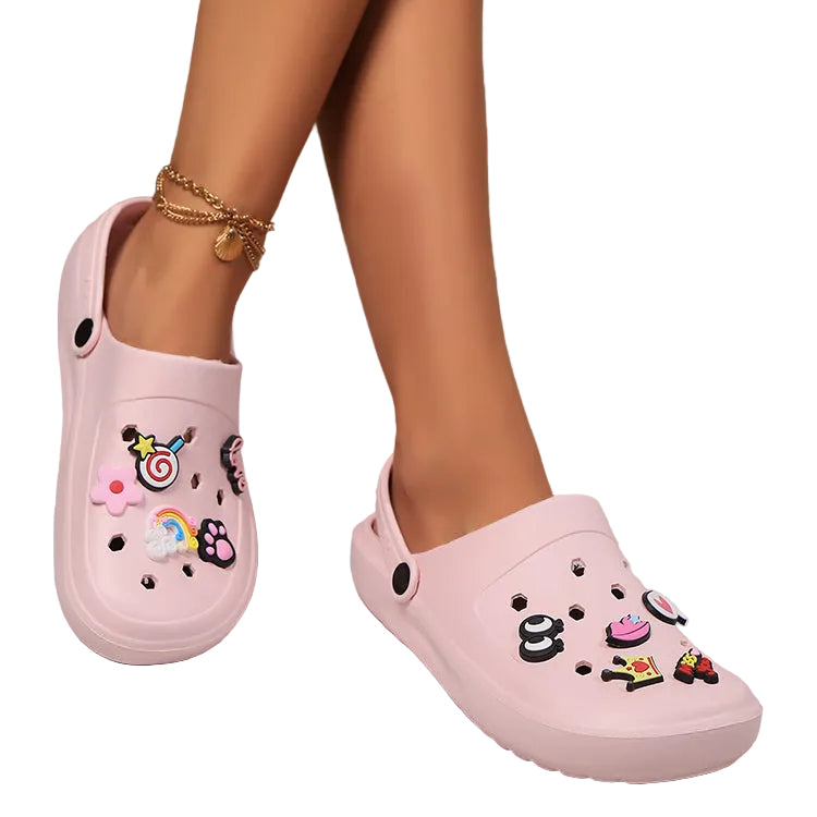 Pink Crocs