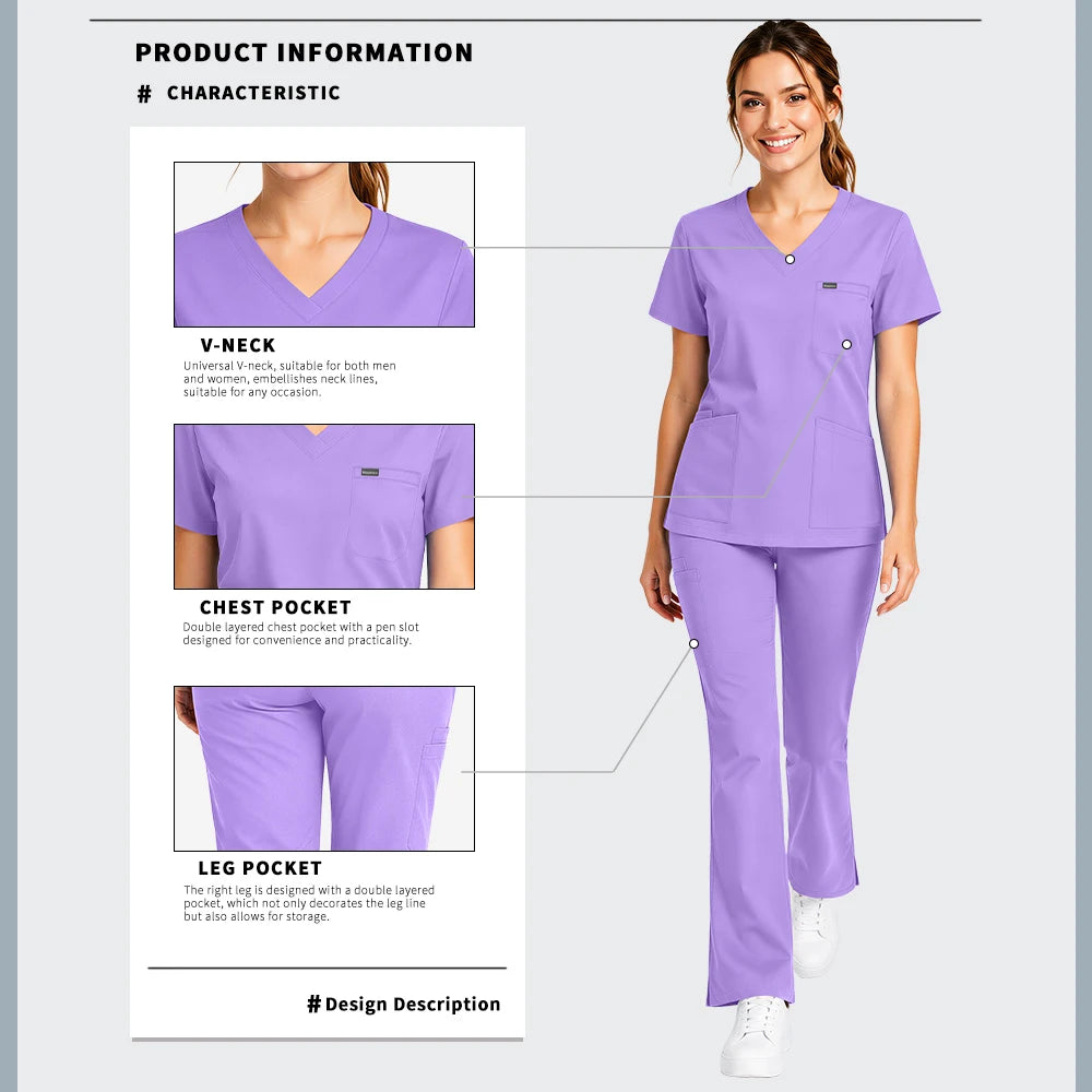 Yellow Scrub Set