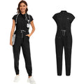 Black Scrub Jumpsuit Set