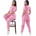 Pink Jogger Scrub Set