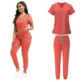 Orange- red Scrub Set