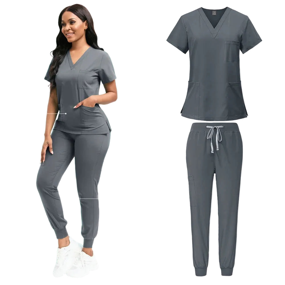 Grey Scrub Set
