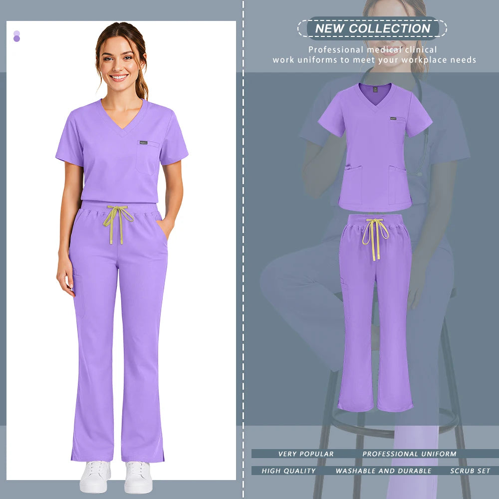 Purple Scrub Set