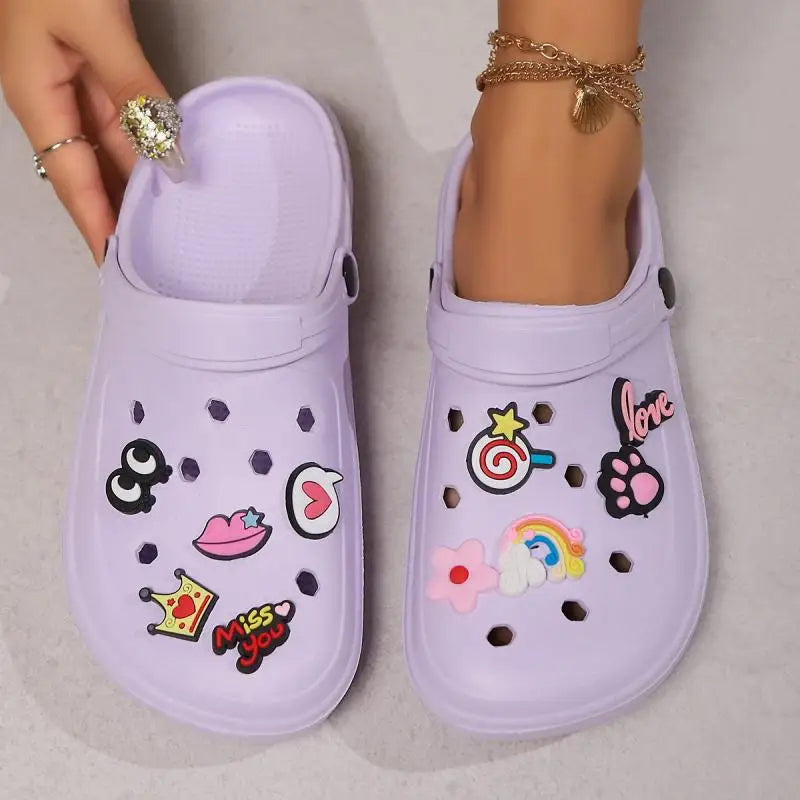 Purple Crocs