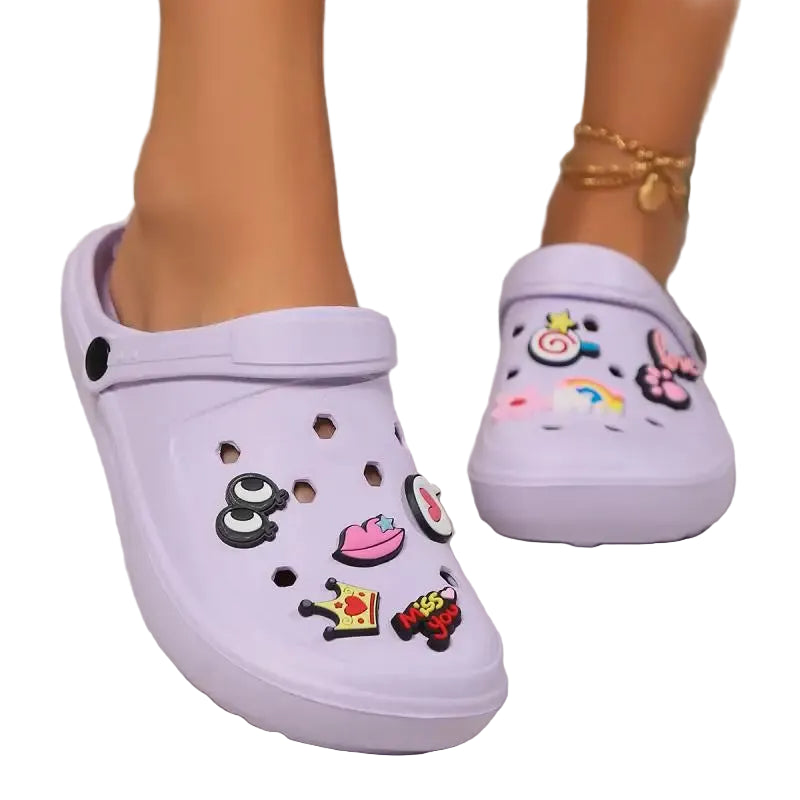 Purple Crocs