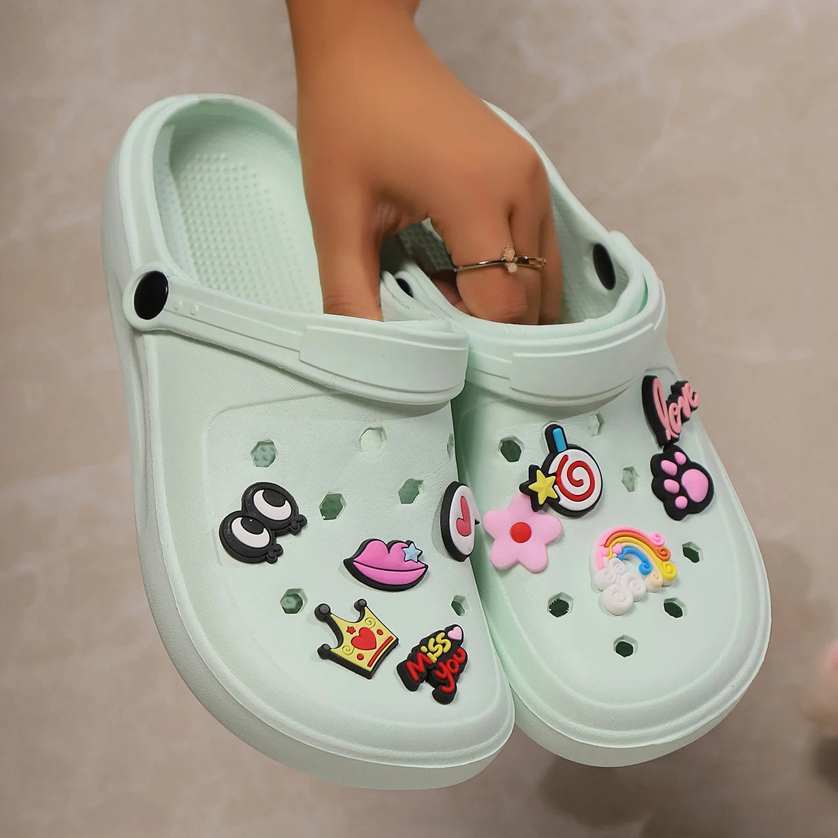 Green Crocs