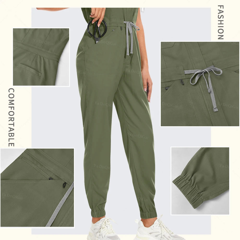 Pink Jumper Scrub Set