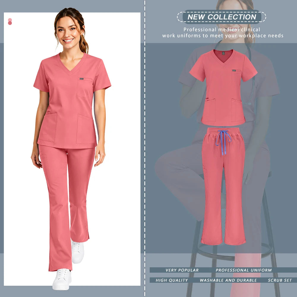 Orange Scrub Set
