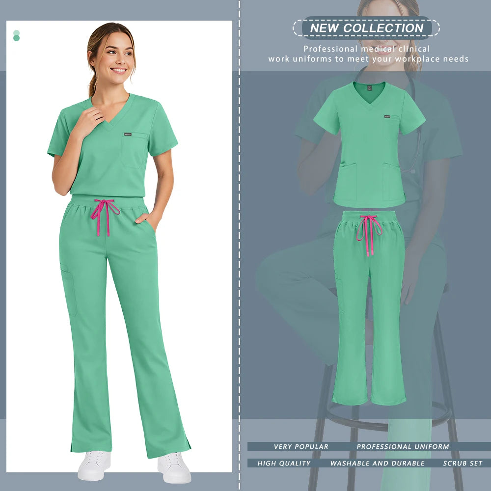 Fruit Green Scrub Set