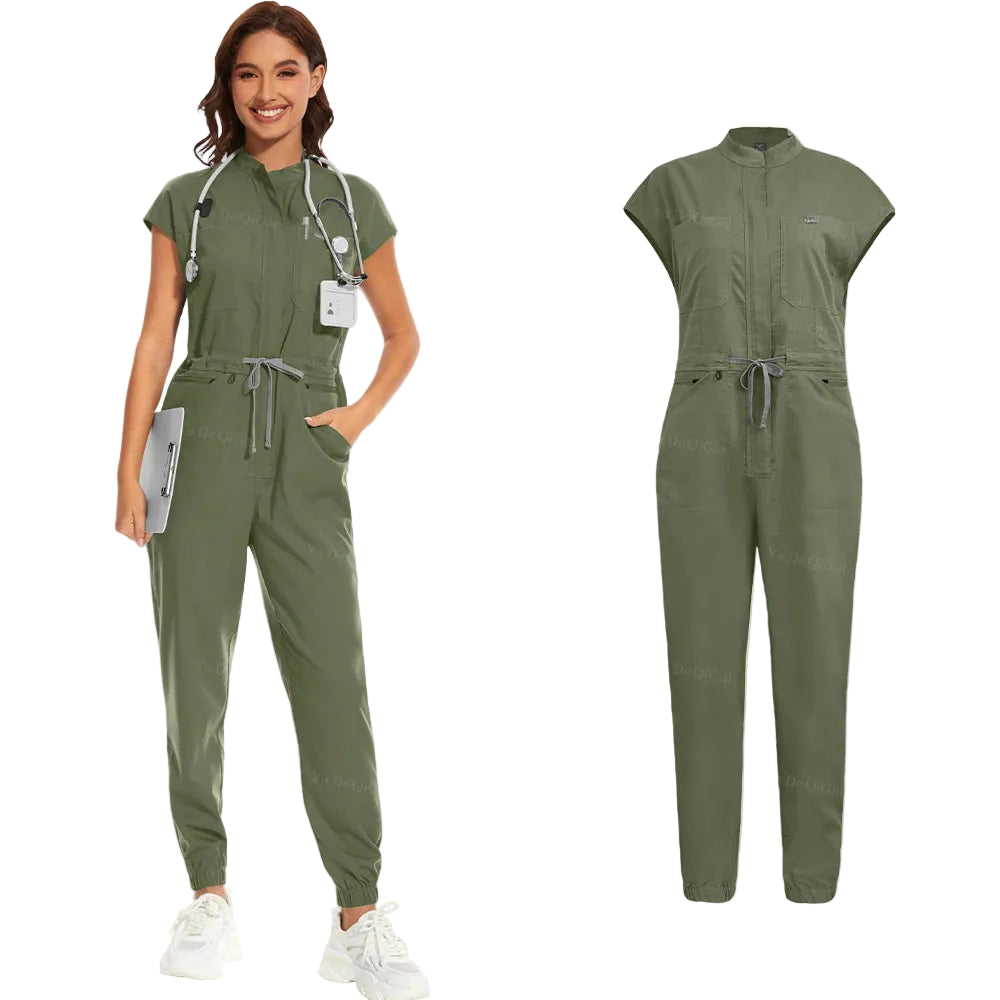 Green Scrub Jumper set
